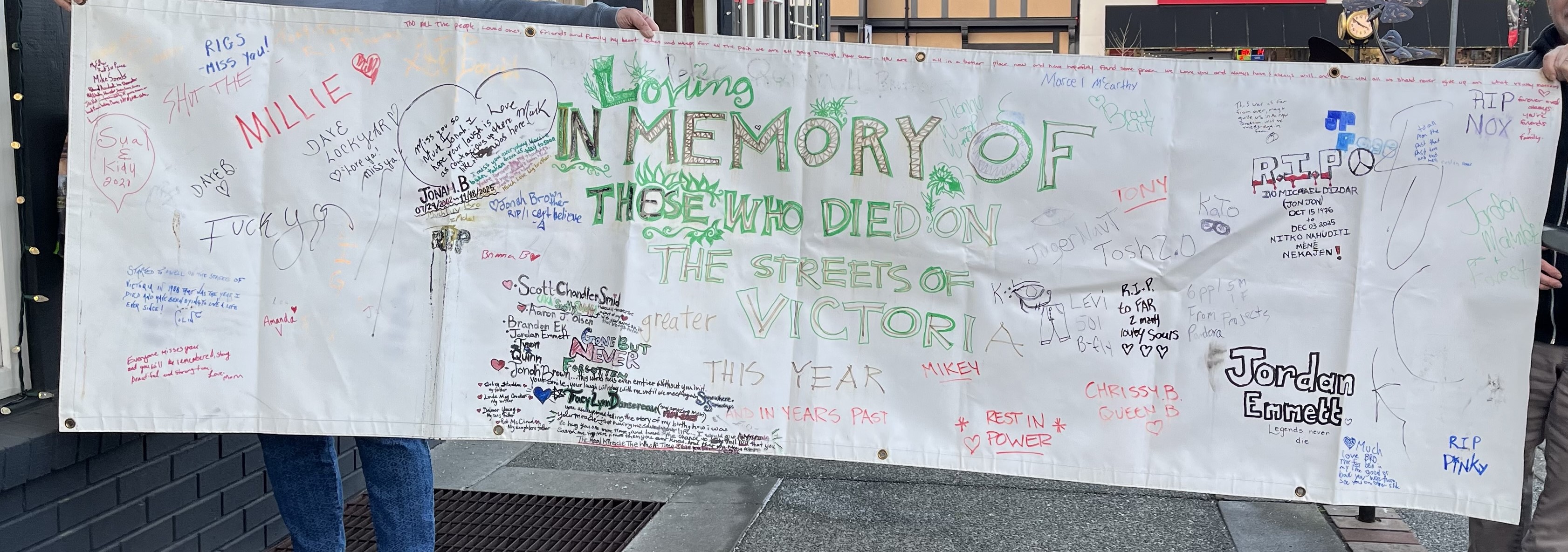 banner after it has been up for 9 days